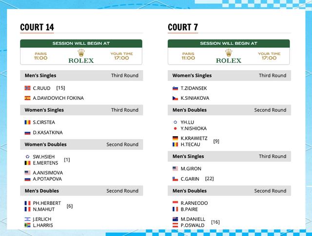 网球赛程公布，焦点大战一触即发的简单介绍